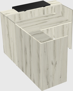 L-shaped modular reception