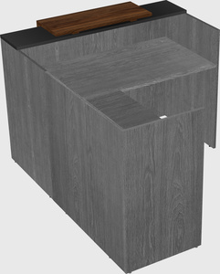 L-shaped modular reception