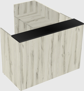 L-shaped modular reception