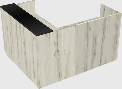 L-shaped modular reception
