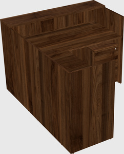 L-shaped modular reception