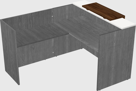 L-shaped modular reception