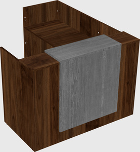 L-shaped modular reception