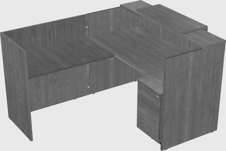 L-shaped modular reception