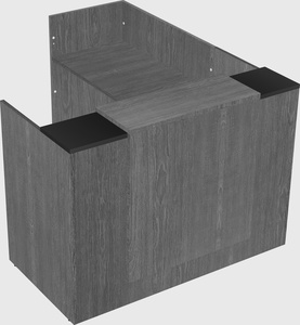 L-shaped modular reception