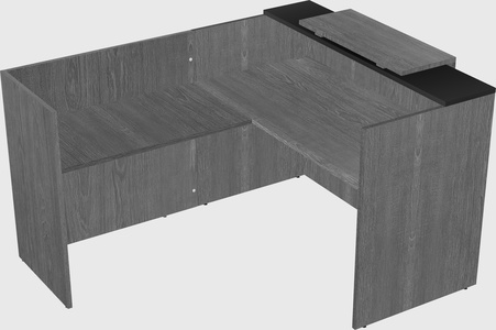 L-shaped modular reception