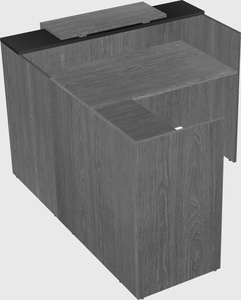 L-shaped modular reception