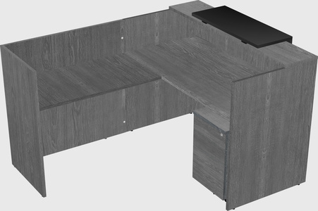 L-shaped modular reception