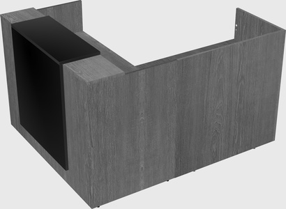 L-shaped modular reception