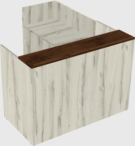 L-shaped modular reception