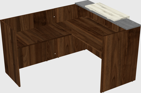 L-shaped modular reception