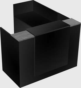 L-shaped modular reception