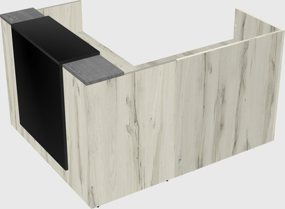 L-shaped modular reception