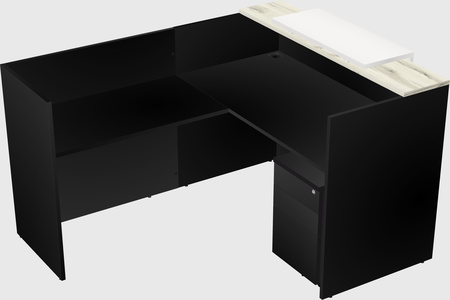 L-shaped modular reception