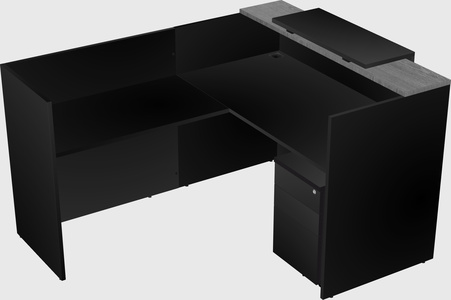 L-shaped modular reception