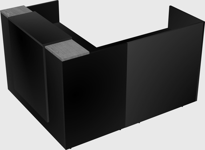 L-shaped modular reception