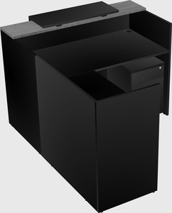 L-shaped modular reception