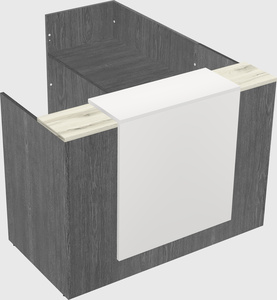 L-shaped modular reception