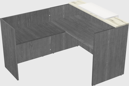 L-shaped modular reception