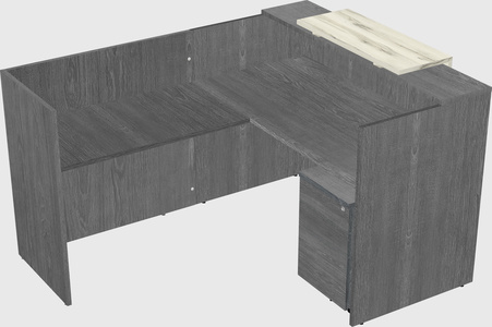 L-shaped modular reception