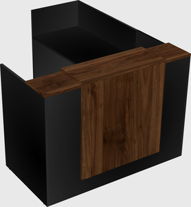 L-shaped modular reception
