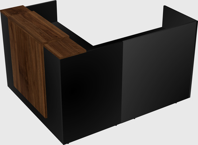 L-shaped modular reception