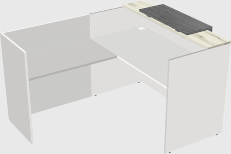 L-shaped modular reception