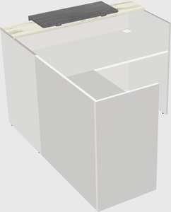 L-shaped modular reception