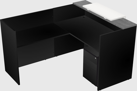 L-shaped modular reception