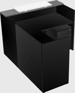 L-shaped modular reception