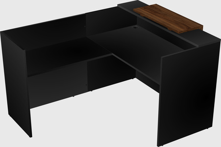 L-shaped modular reception