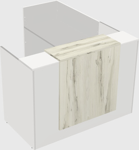 L-shaped modular reception