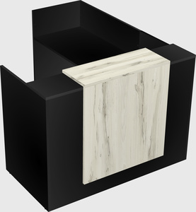 L-shaped modular reception