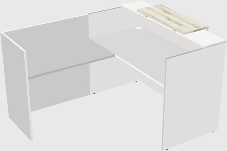 L-shaped modular reception