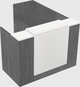 L-shaped modular reception