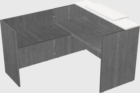 L-shaped modular reception