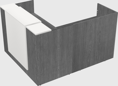 L-shaped modular reception
