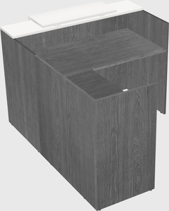 L-shaped modular reception