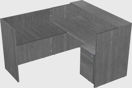 L-shaped modular reception