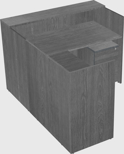 L-shaped modular reception