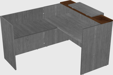 L-shaped modular reception