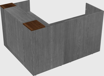 L-shaped modular reception