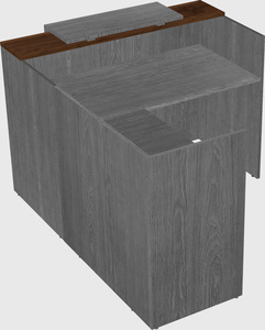 L-shaped modular reception