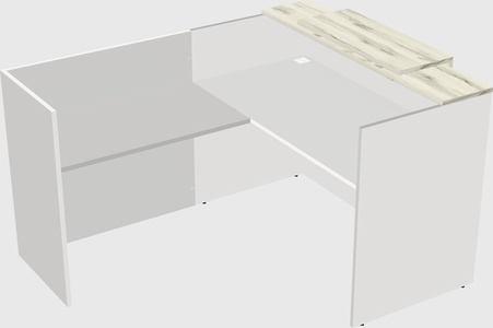L-shaped modular reception