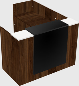 L-shaped modular reception