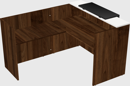L-shaped modular reception