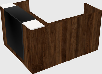 L-shaped modular reception