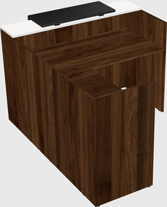 L-shaped modular reception