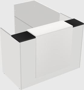 L-shaped modular reception