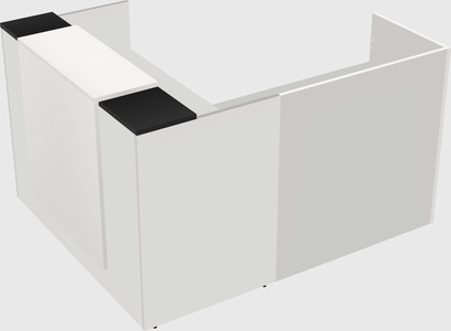 L-shaped modular reception